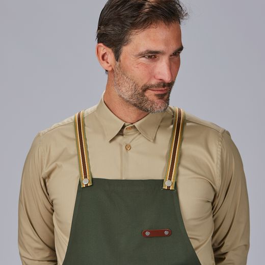 Delantal peto cinta rayas colores