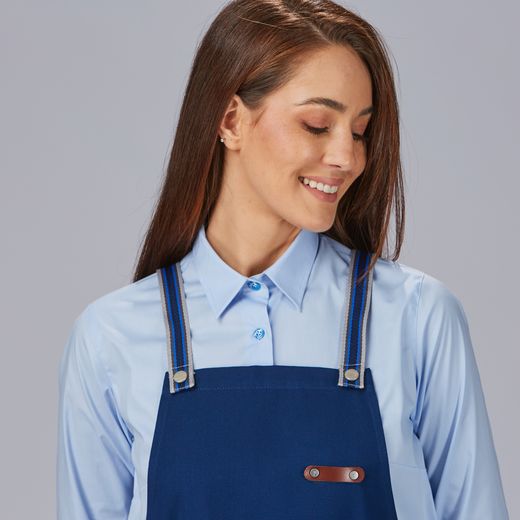 Delantal peto cinta rayas colores