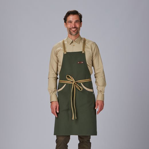 Delantal peto cinta rayas colores