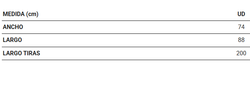Delantal peto contraste colores