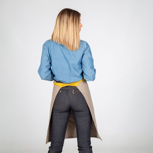 Delantal peto hebilla enlazada colores