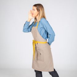 Delantal peto hebilla enlazada colores