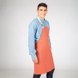Delantal peto hebilla enlazada colores