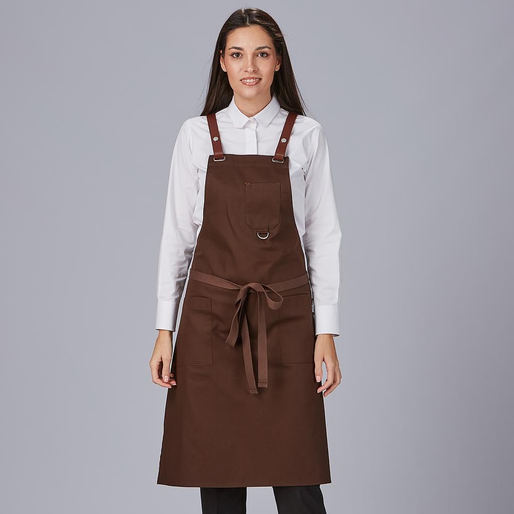 Delantal peto ollados colores Beige