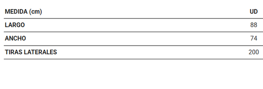 Delantal peto rayas colores