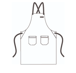 Delantal peto rayas colores