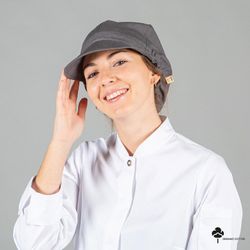 Gorra Gatsby algodón orgánico beige o gris