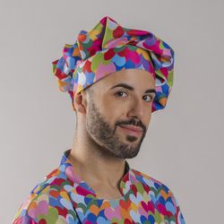 Gorro chef corazones