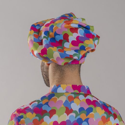 Gorro chef corazones