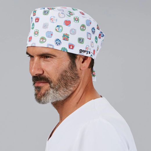 Gorro Cirujano Tiras (Microfibra y Rizo Frontal)