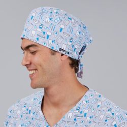 Gorro Cirujano Tiras (Microfibra y Rizo Frontal)