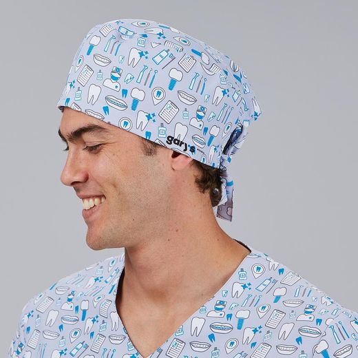 Gorro Cirujano Tiras (Microfibra y Rizo Frontal)