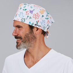 Gorro Cirujano Tiras (Microfibra y Rizo Frontal)