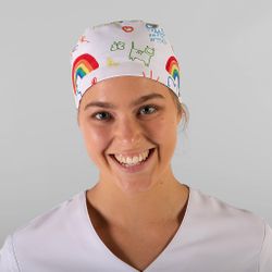 Gorro goma arcoiris