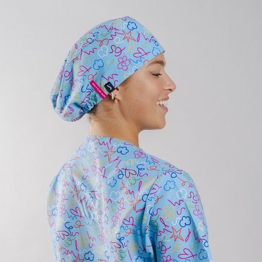 Bonnet en caoutchouc imprimé Agatha
