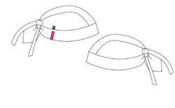 Gorro pirata corazones