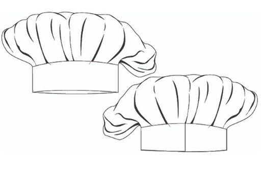 Gorros Chef velcro estampados