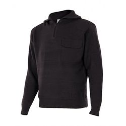 Jersey media cremallera y cuello alto