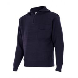 Jersey media cremallera y cuello alto