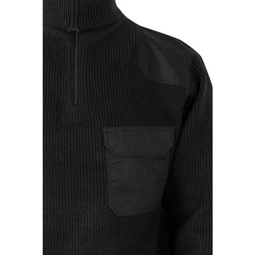 Jersey media cremallera y cuello alto