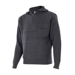 Jersey media cremallera y cuello alto