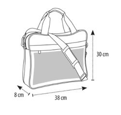 Maletín portadocumentos negro o marino