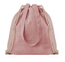 Mochila con cordones y asas varios colores