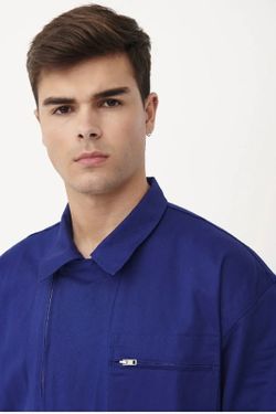 Mono mecánico 100% algodón azulina