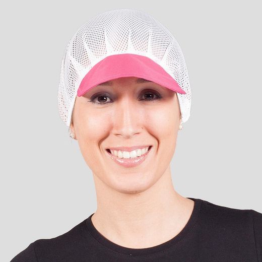 Pack 10 gorros rejilla con visera colores