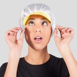 Pack 10 gorros rejilla con visera colores