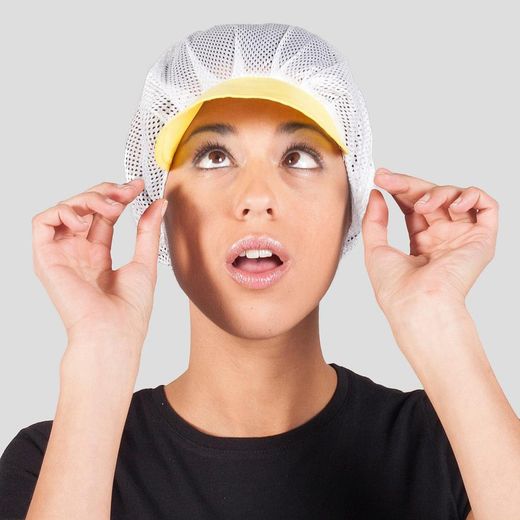 Pack 10 gorros rejilla con visera colores