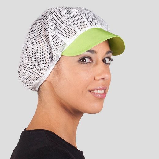 Pack 10 gorros rejilla con visera colores