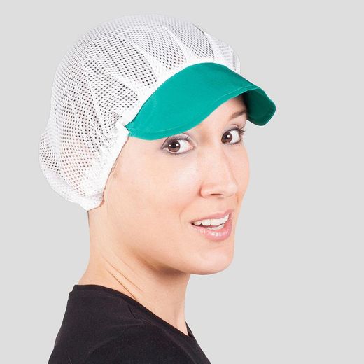 Pack 10 gorros rejilla con visera colores