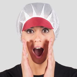 Pack 10 gorros rejilla con visera colores