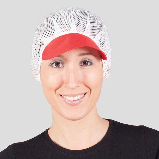 Pack 10 gorros rejilla con visera colores