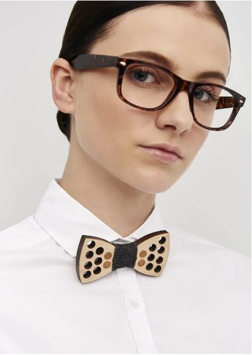 Noeud papillon en bois