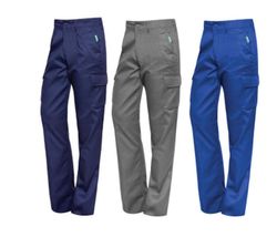 Pantalón multibolsillos algodón colores