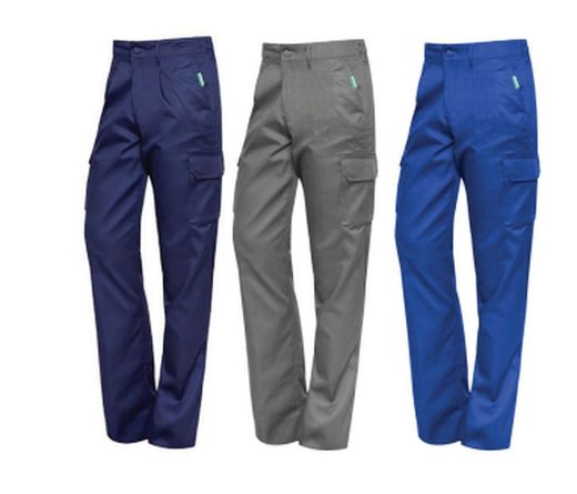 Pantalón multibolsillos algodón colores