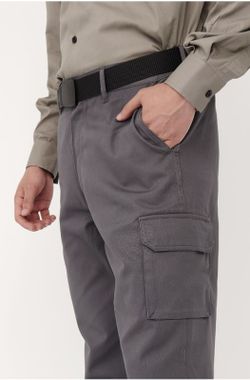 Pantalón multibolsillos algodón colores