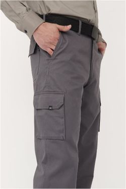 Pantalón multibolsillos algodón colores