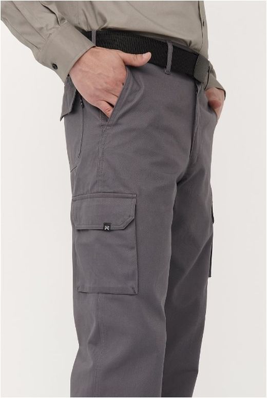 Pantalón multibolsillos algodón colores