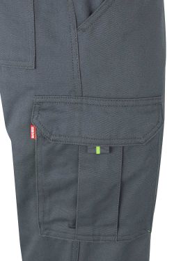 Pantalón algodón bicolor multibolsillos
