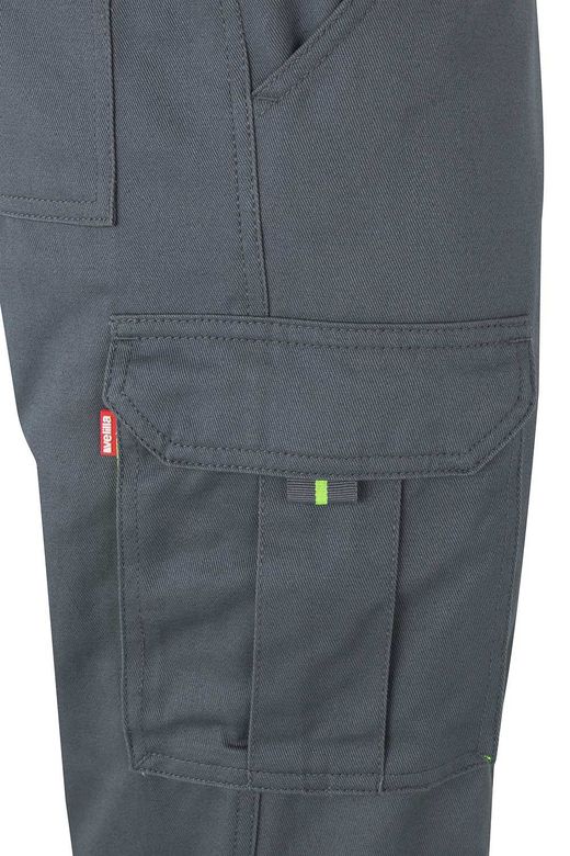 Pantalón algodón bicolor multibolsillos
