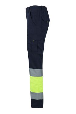 Pantalón algodón bicolor multibolsillos