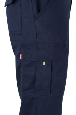 Pantalón algodón bicolor multibolsillos