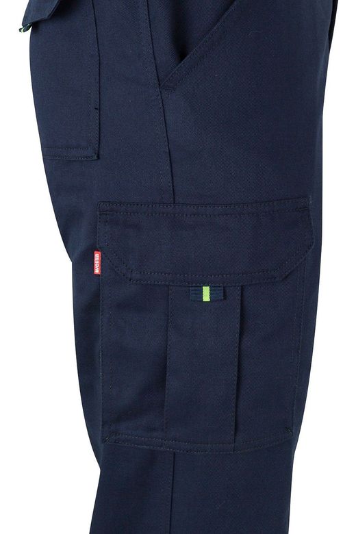 Pantalón algodón bicolor multibolsillos