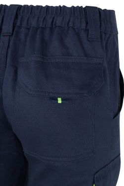 Pantalón algodón bicolor multibolsillos