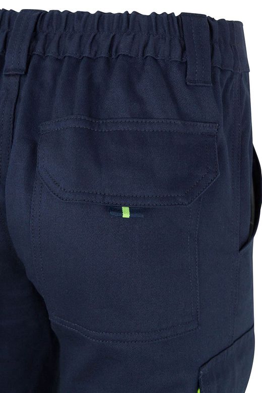 Pantalón algodón bicolor multibolsillos