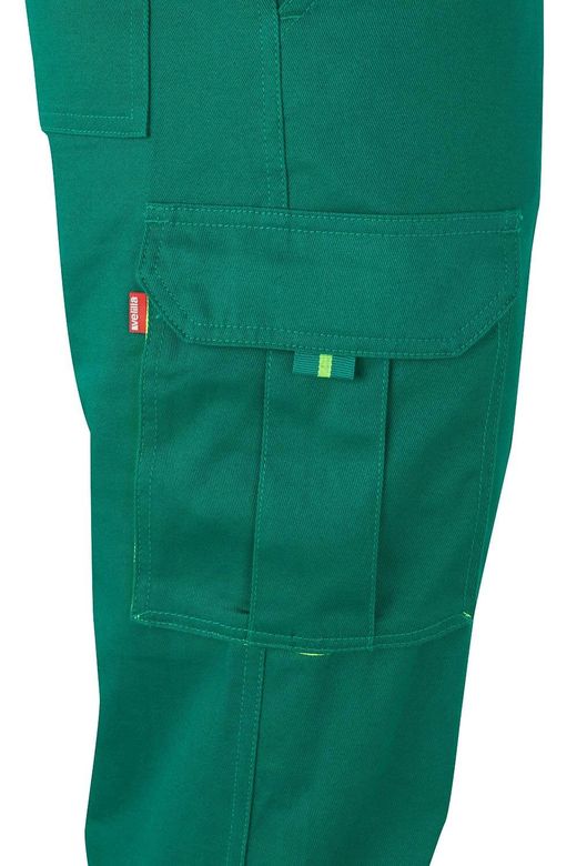 Pantalón algodón bicolor multibolsillos