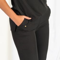 Pantalón Mujer Elástico (Bajos con Abertura)